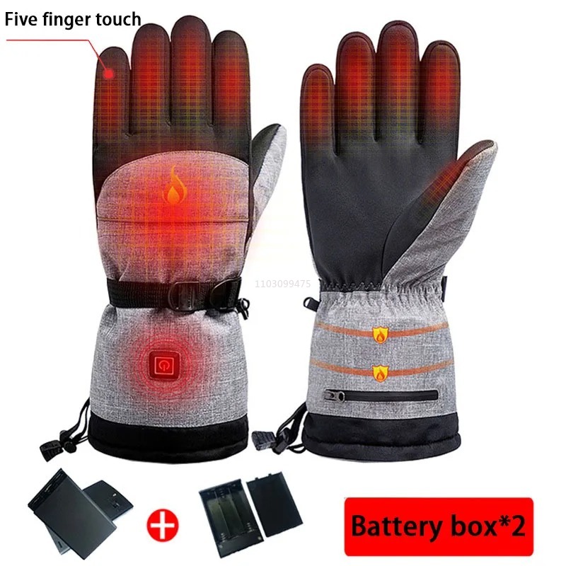 Heated Skiing Waterproof Glove - Touch Screen Gloves reseña y precio
