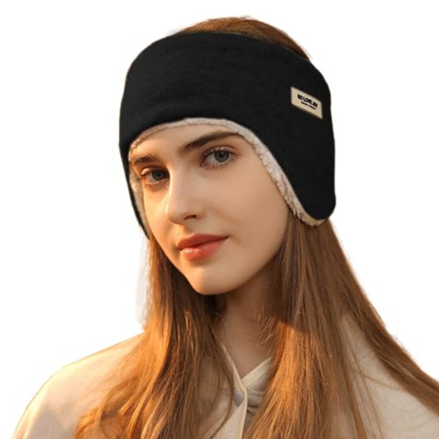 Ear Warmer Fuzzy Fleece Lined  - Fleece Ear Warmer Band reseña y precio