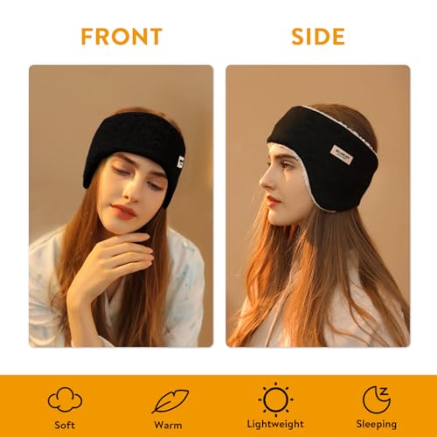 Ear Warmer Fuzzy Fleece Lined  - Fleece Ear Warmer Band reseña y precio
