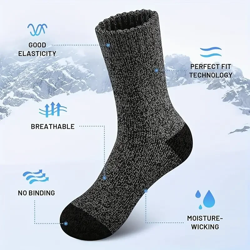 5 Pairs Merino Wool Socks for  - Thermal Sock Wool reseña y precio