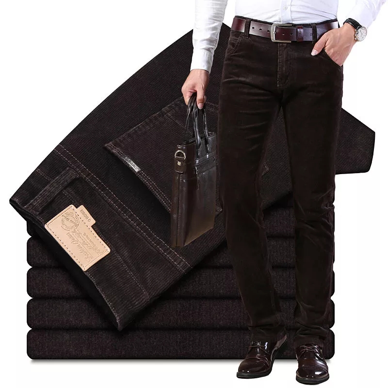 Autumn Winter Men`s Thick Warm - Corduroy Pant Warm reseña y precio